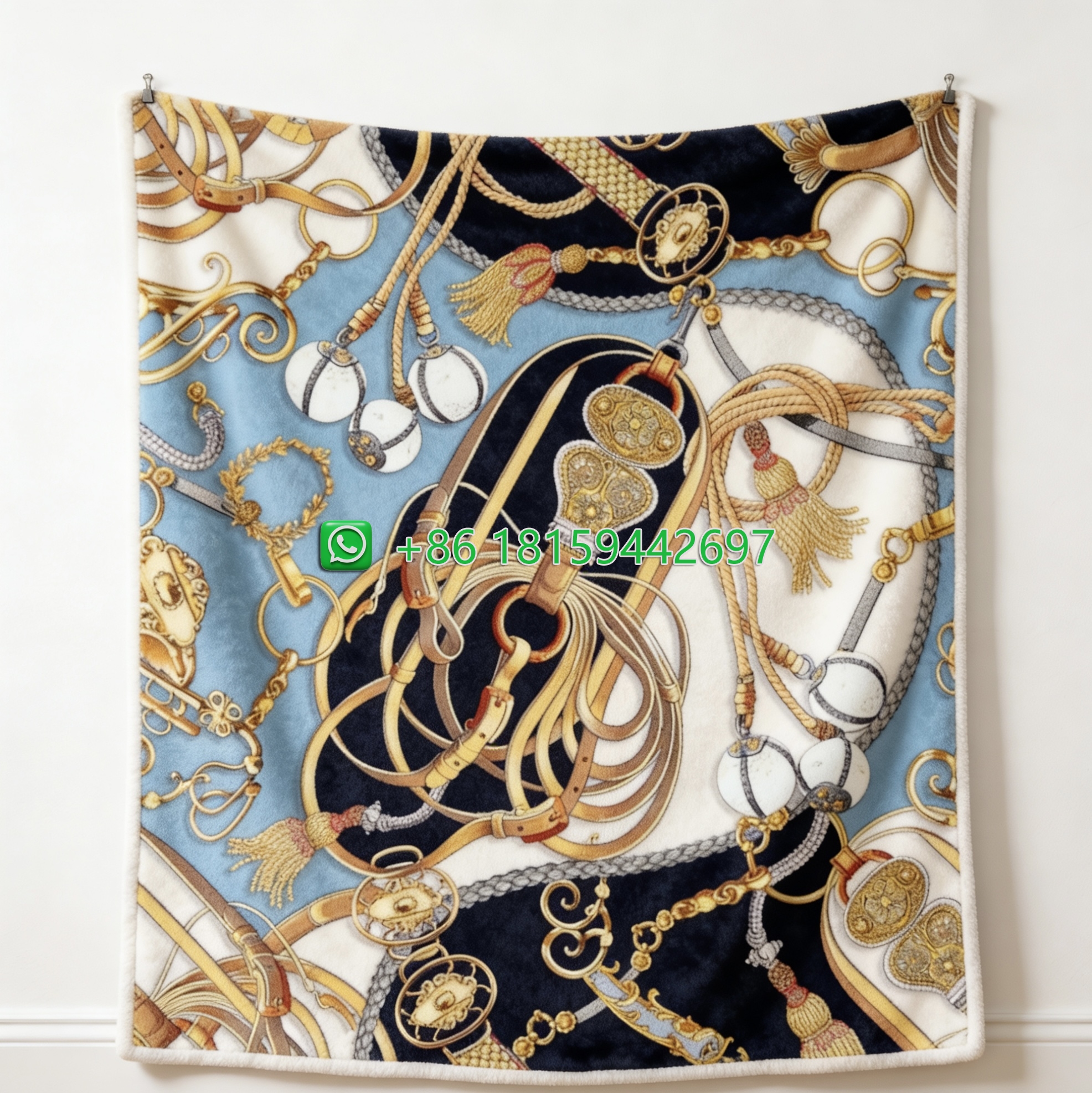 Hermes Throw Blankets